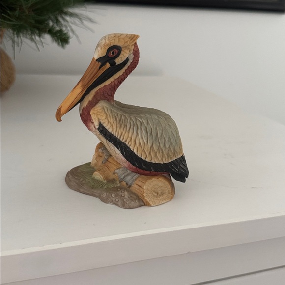 Lefton China Hand Painted Pelican Nest Egg Collection #07222 Pelican Brown 1985 - Picture 4 of 7